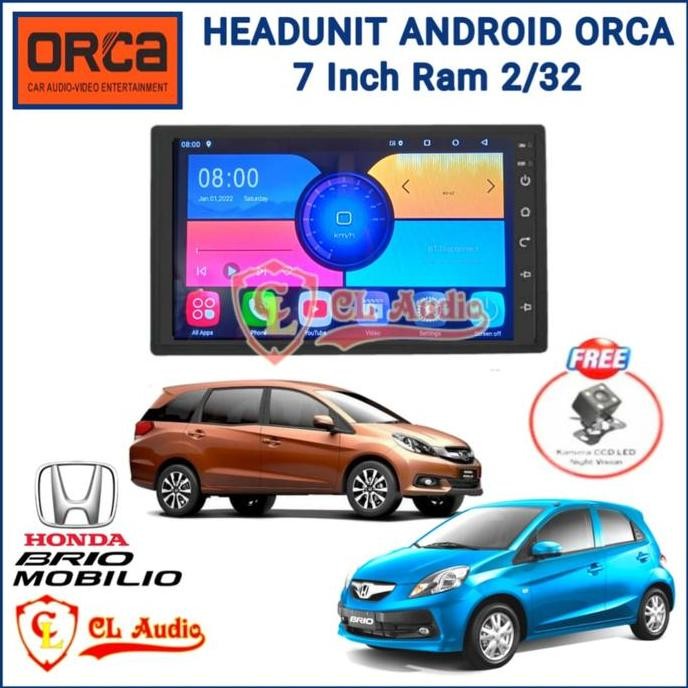 Head Unit Android Orca 7 Inch OEM Brio/Mobilio Soket Pnp