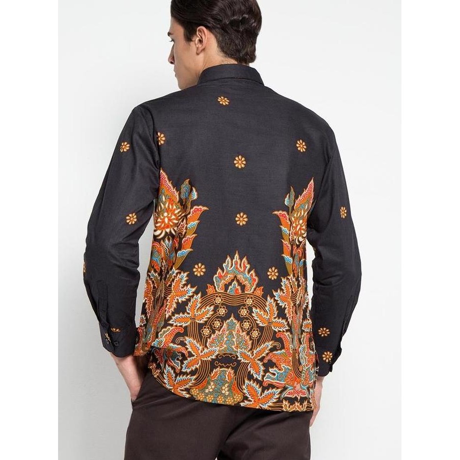 Grosir Arjuna Weda Kemeja Batik Pria Motif Sawat Sayap - Body Fit | Bahan Katun | Atasan Lengan Panj
