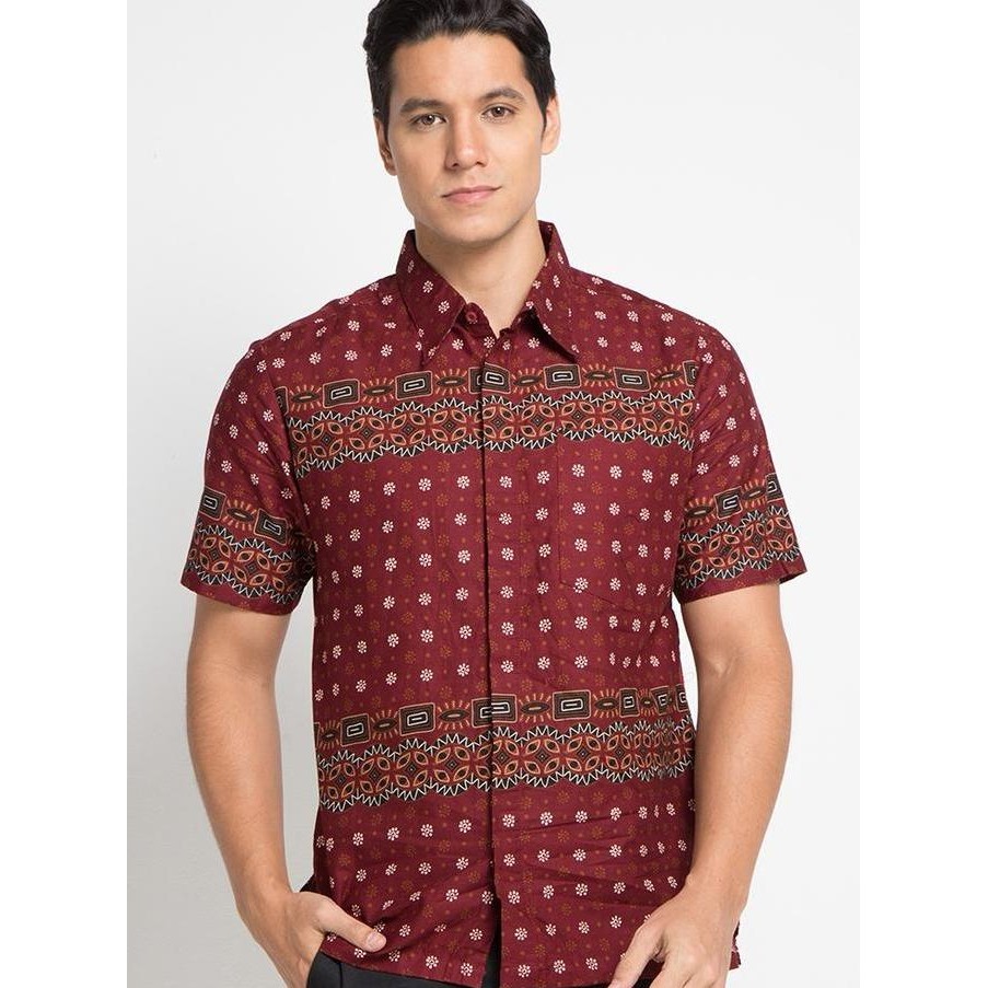 Sale Arjuna Weda Hem Batik Pria Motif Alur Truntum Body Fit | Katun | Atasan Pria Lengan Pendek