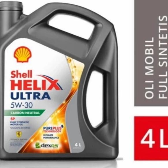 TERMURAH - OLI SHELL HELIX ULTRA SAE 5W-40 TEMBUS / VERIFIED BARCODE 4 LITER