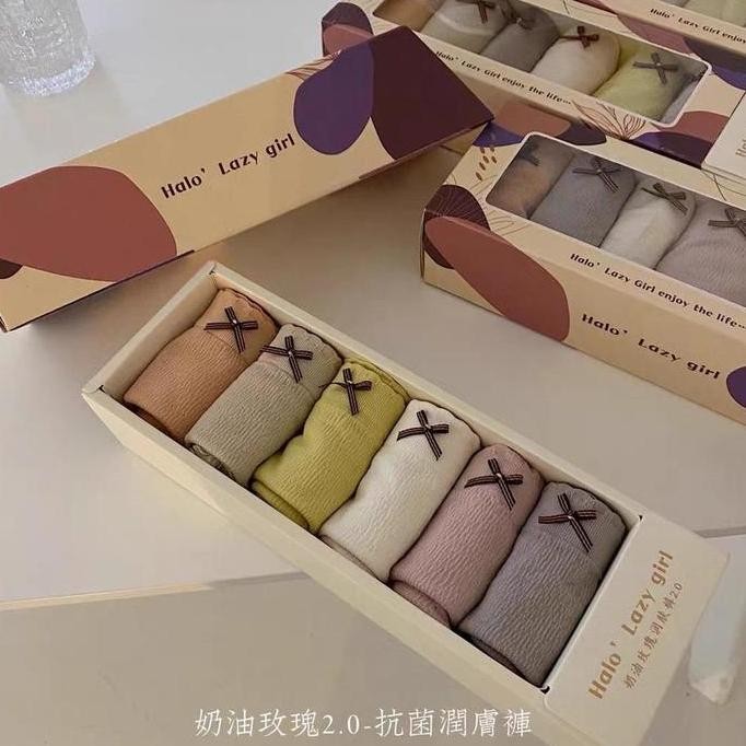 Celana dalam Celebrity 6In1 Premium wanita Antibakteri CD Japan Cewek Dekorasi Renda