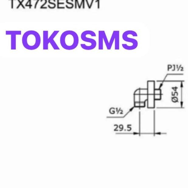 Toto tx472sesmv1 ego wall outlet TX 472 SESMV1