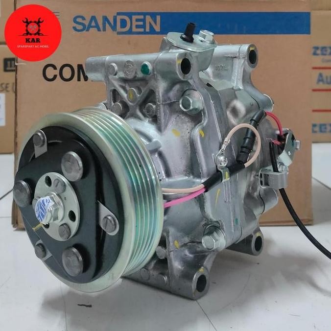 Kompresor / Compressor Ac Mobil Honda Brio 1.2 Cc Asli Sanden