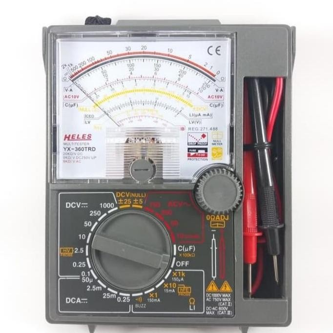 MULTI TESTER ANALOG HELES YX 360 TRD.(DROP SCHOCK PROOF METER) ORIGINAL DAN TERPERCAYA