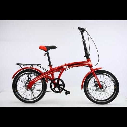 Promo sepeda lipat evergreen 20 inch double disc COD