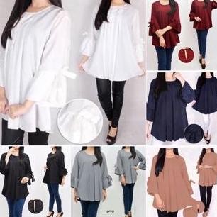 BAJU BLOUSE ATASAN KERJA KANTOR PESTA WANITA GENDUT HAMIL BIG SIZE TOP G