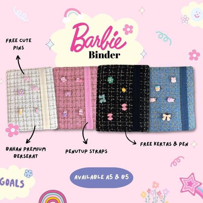 

BEBAS ONGKIR - BARBIE CUTE BINDER PREMIUM STRAPS A5 B5