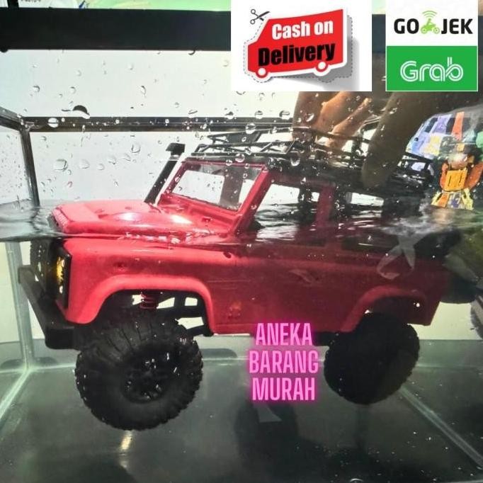 Rc Car Adventure Offroad Mn90 D90 Mn Defender Scale 1.12 Rtr 2.4Ghz Mobil  Remot Control Lampu Led B