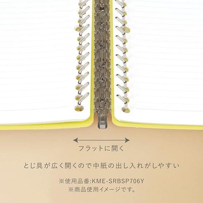 

TERMURAH - Kokuyo ME Smart Ring Binder B5 - 60 Sheets KME-SRBSP706