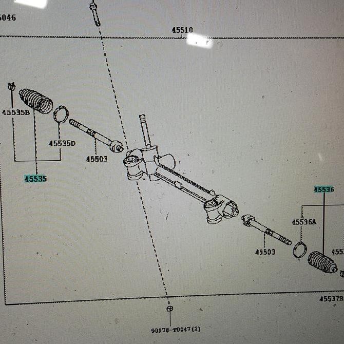 Sale Karet Boot Rack End-Boot Rack Yaris-New Vios Original