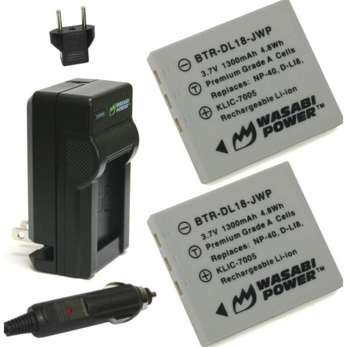 NEW WASABI POWER Battery & Charger for Fujifilm NP-40 NP40 Baterai Fuji