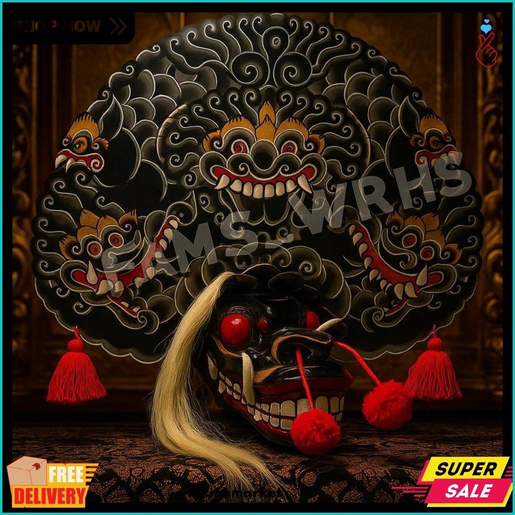 Barongan Telon Vip Ukuran 22 Full Kayu Barongan Caplokan Kayu