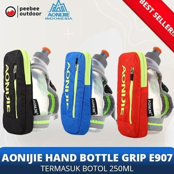 TERBARU - AONIJIE Running Hand Bottle Grip E907 BONUS Botol 250 ml Lari Trail