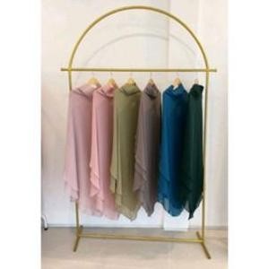 TERMURAH - Gawang Baju Gold  / Emas Standing Rak Baju Gantungan Baju Besi-BH