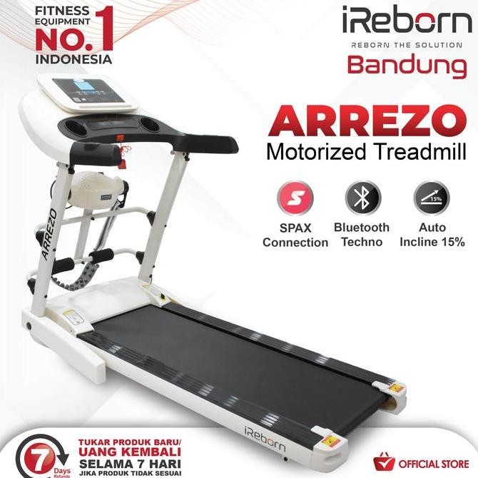 NEW Alat Fitness Treadmill Elektrik iReborn Arrezo (Auto Incline)