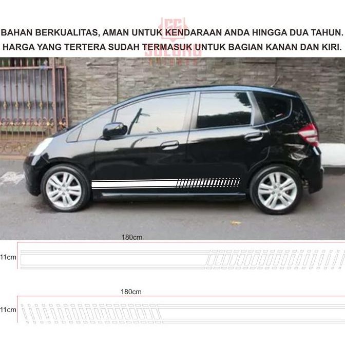 Stiker Mobil Jazz Agya Ayla Brio Simple Keren Variasi Cutting Sticker