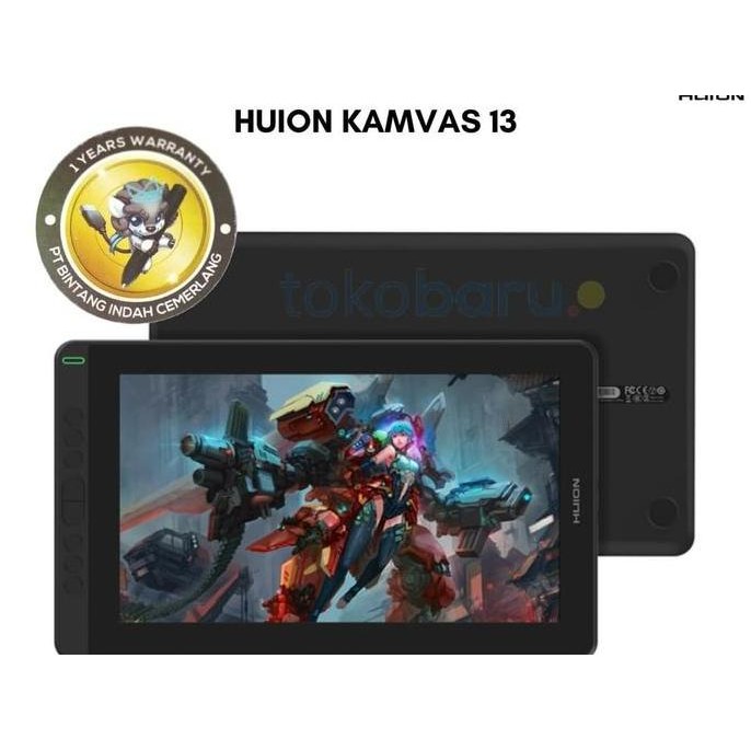 Huion Kamvas 13 Gen2 dan Gen3 Pen Tablet display Bonus ProGlove dan Softcase