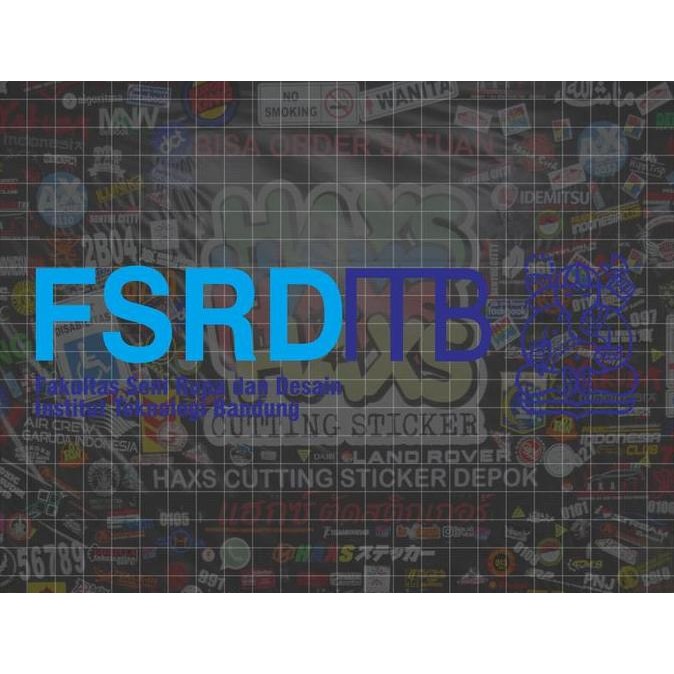 Cutting Sticker Fsrd Itb Ukuran 21.5 Cm Untuk Mobil