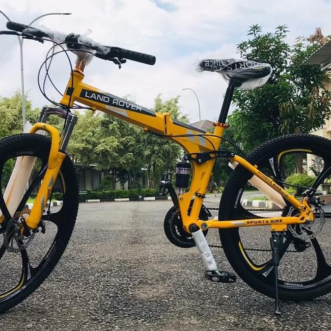 NEW Sepeda MTB lipat 26" 27 Speed, Land Rover Folding Bike