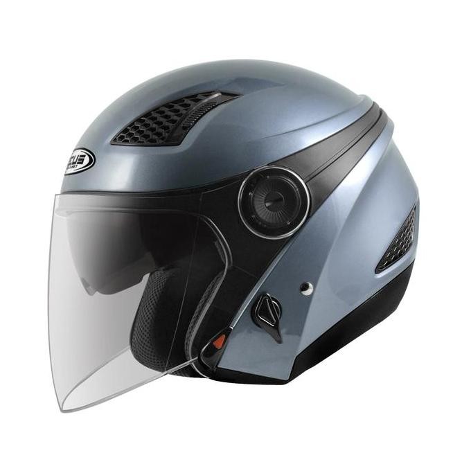 ZEUS 610 TITANIUM HALF FACE DOUBLE VISOR HELMET