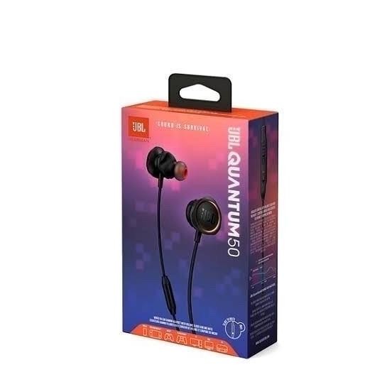 TERBARU - JBL Quantum 50 ORI In-Ear Gaming Headset Earphone with mic Quantum50 Earbud