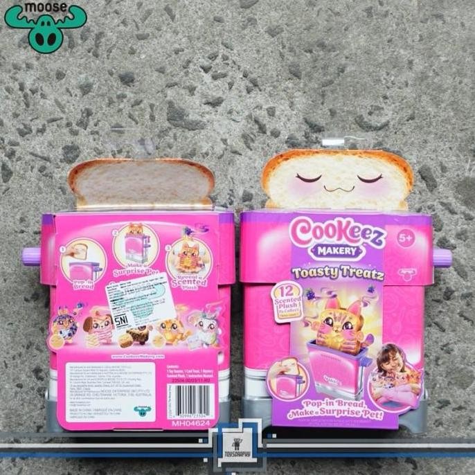 Cookeez Makery Toasty Treatz Toaster with Scented Plush Mainan Toaster