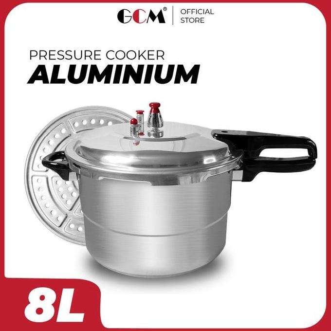 Panci Presto 10 Liter + Sarangan Besar 26 Cm Presto Daging Aluminium Terbaik Kukusan