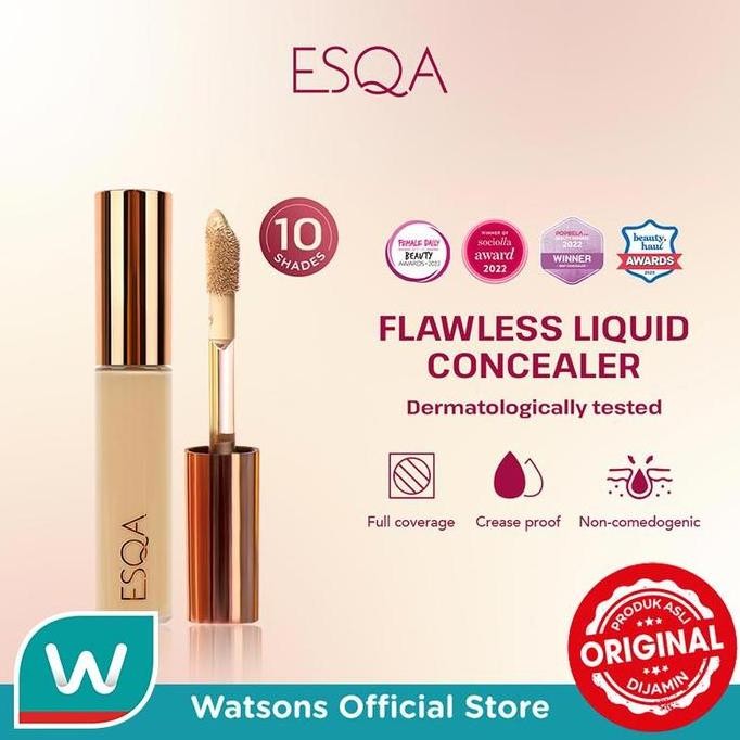 TERLARIS - Esqa Flawless Liquid Concealer Vanilla 15ml