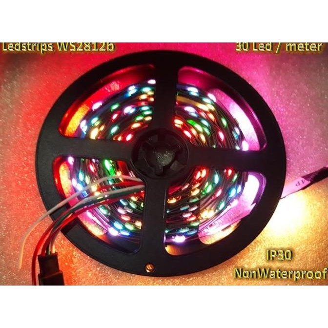 Bst Ready Rgb Smart Led Strip Ws2812B Ws2812 30Led/Meter Nonwaterproof Per 1Roll Best Seller
