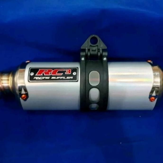 TERBARU - Selenser Silencer Slenser Knalpot RC3 Oval panjang 25cm Diameter 51mm