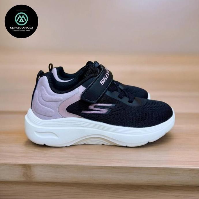 Sepatu Skechers Anak Perempuan Hitam Pink Sepatu Anak Cewek Sneakers Kids