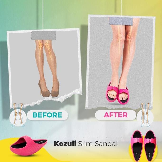 Kozuii Slim Sandal Sandal Pelangsing Healthy Shoes Asli Isi 2 Pasang