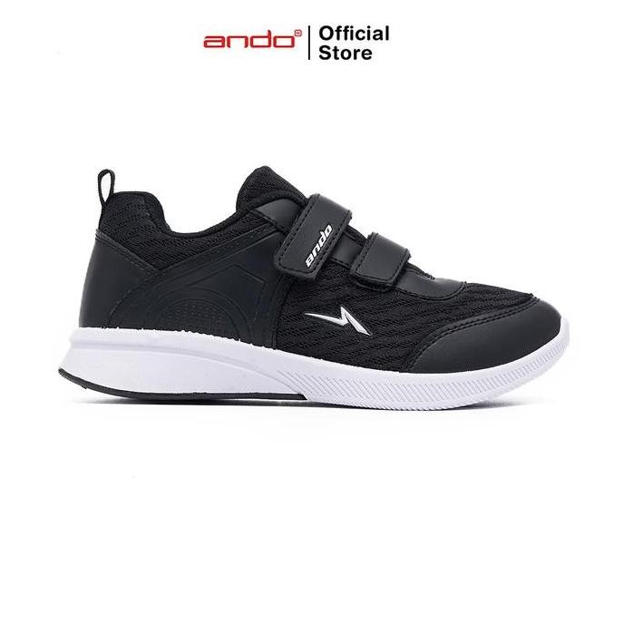 Ando Official Sepatu Sneakers Adrina V Remaja - Hitam/Putih