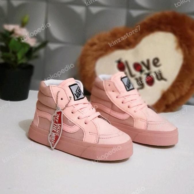 Sepatu Anak Perempuan Sepatu Vans Anak Pink Sepatu Vans Sk8 Peach
