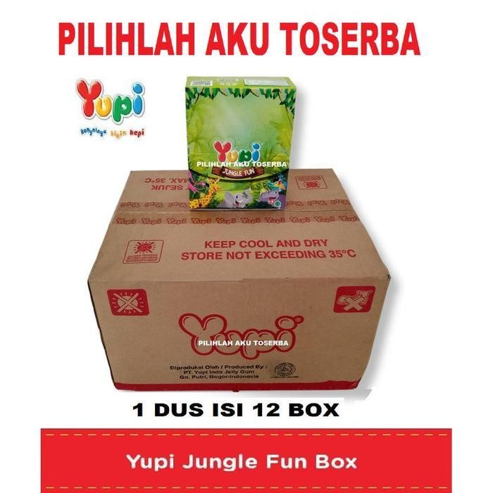 

Yupi Jungle Fun Box - ( Harga 1 Dus Isi 12 Box ) Terbaru Best Quality 100% Original