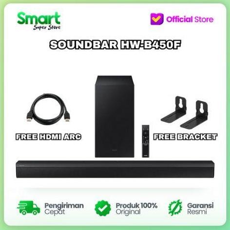 Samsung Soundbar Hw-B450F 2.1Ch Hdmi Arc Wireless Subwoofer