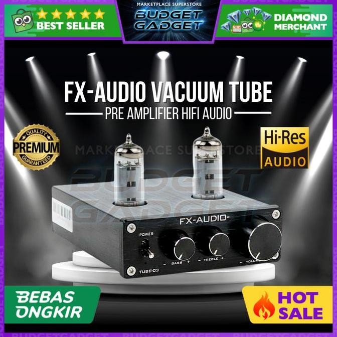 Fx-Audio Vacuum Tube Speaker Pre Amplifier Hifi Audio Pre Amp Tabung