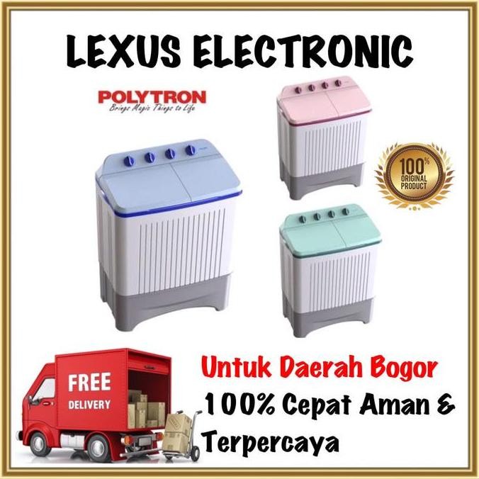 MESIN CUCI POLYTRON | MESIN CUCI 2 TUB - 8KG | PWM 8366 | PWM8366