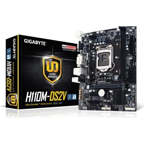 HARGA DISC - Motherboard Gigabyte H110M DS2V LGA1151 Mainboard Gigabyte H110M-DS2V