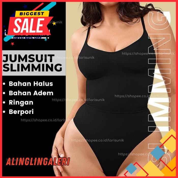 BODYSUIT WANITA SEAMLESS KORSET PELANGSING PERUT BUNCIT KANCING BAWAH ATASAN WANITA ONEPIECE PAKAIAN