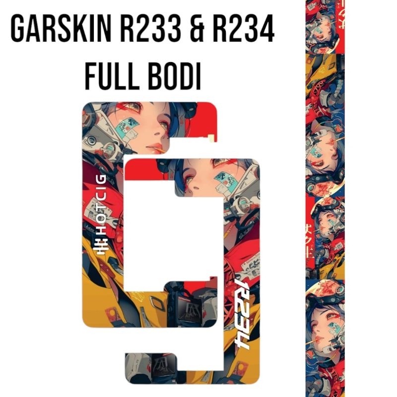 

[COD] Garskin Stiker Aicostore R 233 234 Bodi Laminasi Tebal 34 Label Custom Presisi Terlaris