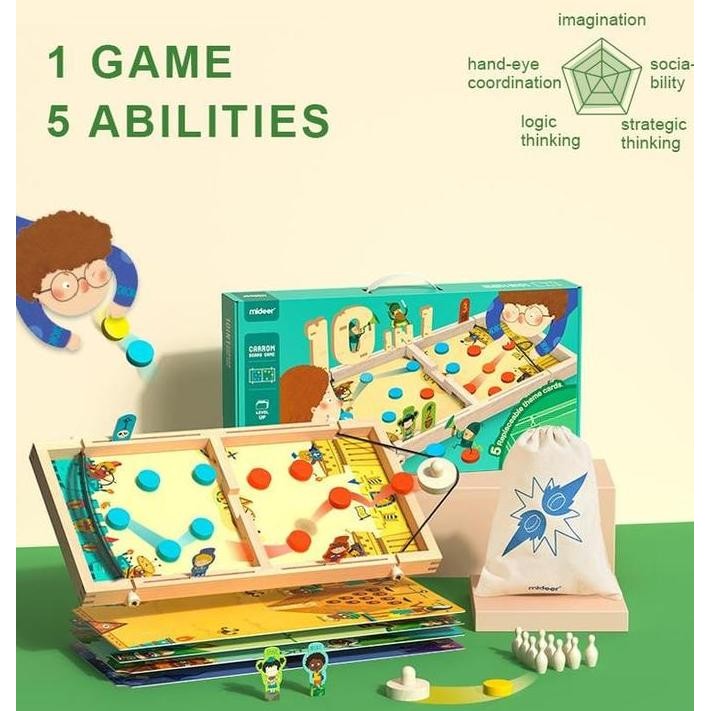 Promo mideer 10 in 1 carrom board game COD