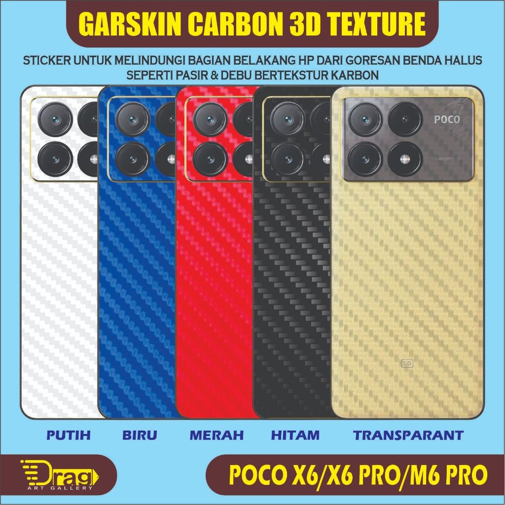 

[COD] Garskin Stiker Poco M6 Label Custom Presisi Terlaris