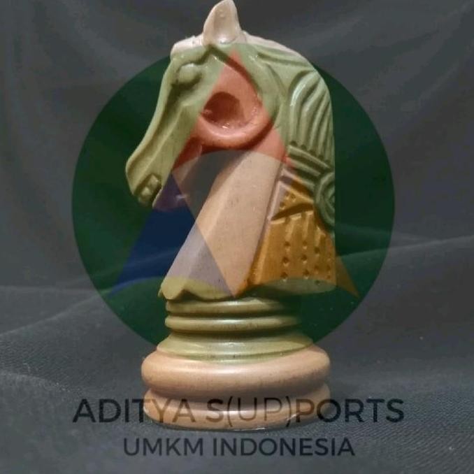 Promo Set Papan Catur Kayu Professional No 2 Chess Board Troya Knight Sawo Wood COD