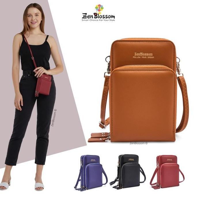 Tas HP Selempang Kulit Mini ZenBlossom Naila TB