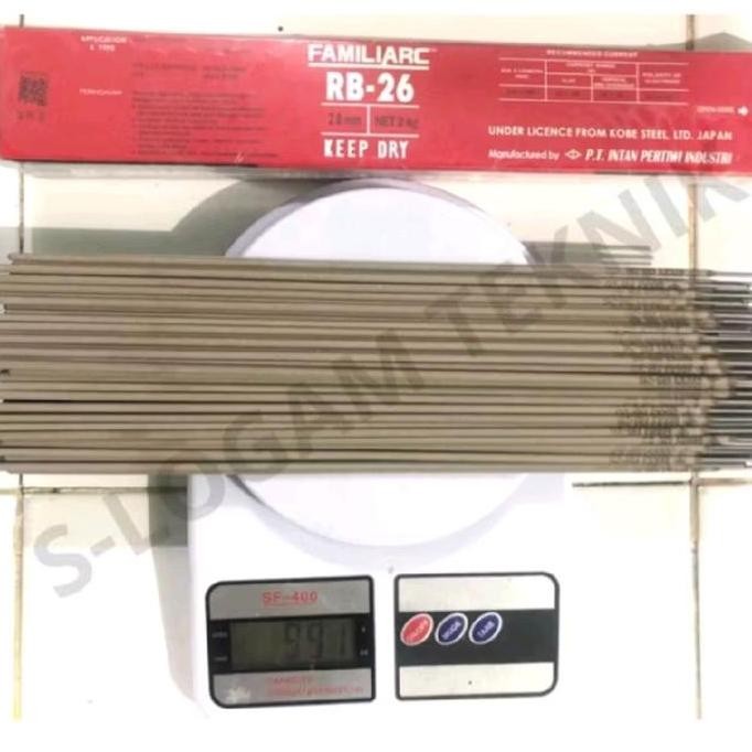 Kawat Las Besi RB 26 KOBE STEEL 2 mm 1 KG Welding Electrodes RB26