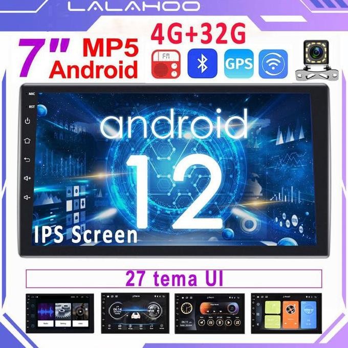 '' 7/9/10 Inch Car Android 12 Navigasi 4+32G Ips Screen Head Unit ''