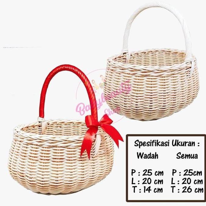 keranjang oval tenteng LC