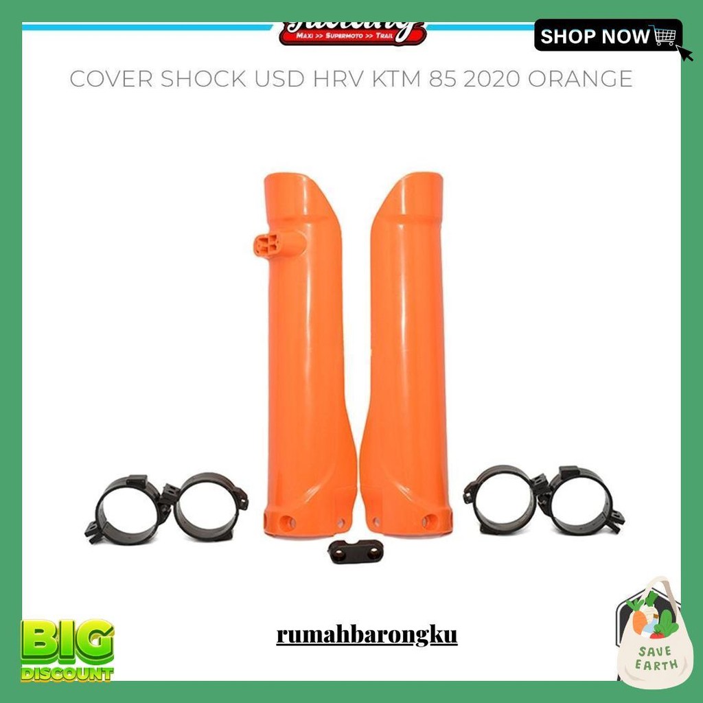 Cover Shock Tutup Pelindung Shock Depan Usd Ktm 85 2020 Harvy Mx Hitam Orange Putih Gratis Ongkir