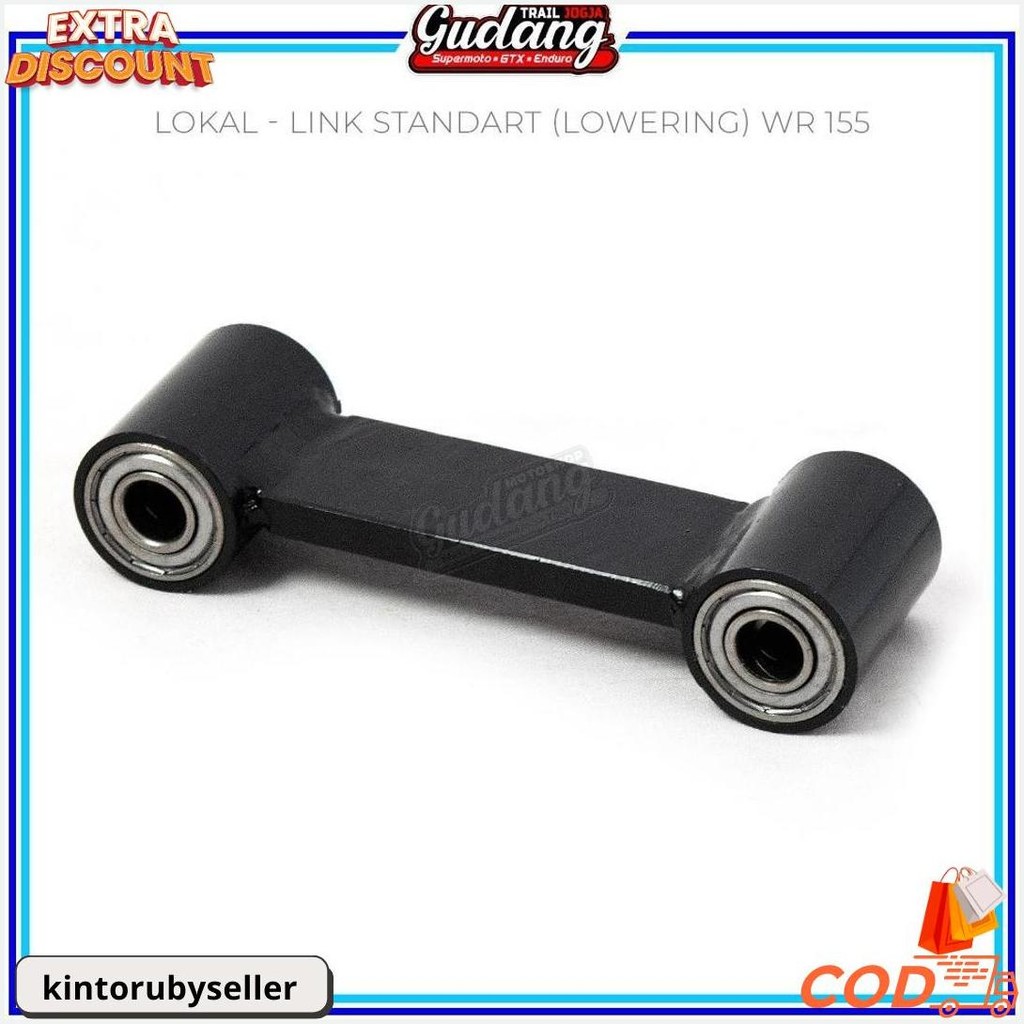 Unitrack Link Lengkung Link Standar Lowering Klx Dtracker Crf 150L Wr 155 Hitam Original Produk